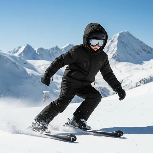 Vista 7 de WULFUL Chaqueta de esquí impermeable para niño, abrigo de invierno con capucha de forro polar cálido para nieve