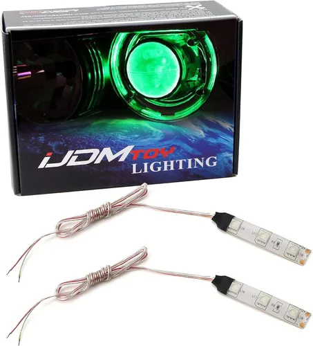 Vista 9 de Tira de luces LED Devil Demon Eye de iJDMTOY 3-SMD para adaptación a las luces de proyector o portavasos LED, caja de guantes, fluorescentes