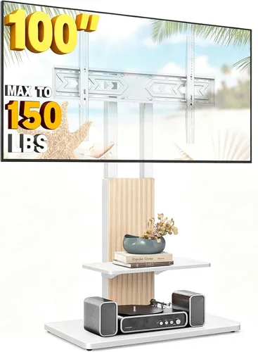 Vista 10 de TVON - Soporte de TV resistente para televisores grandes de 55 a 100 Negro
