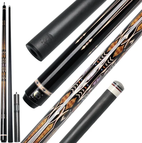 Vista 11 de Carbon Fiber Pool Cue Stick Professional Pool Sticks 12.5mm Tip Low Deflection Shaft Billiard Cues with Adjustable Extension (Pro Taper)