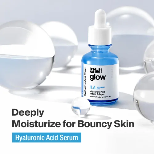 Vista 2 de GANGNAM glow Suero de ácido hialurónico - Cuidado de la piel coreano I Suero hidratante para la cara con ácido hialurónico y vitamina B5 y colágeno
