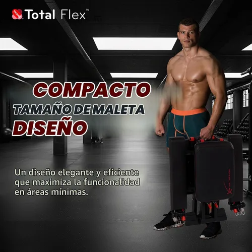 Vista 7 de TOTAL FLEX Diseño Compacto, Gimnasio en Casa, Ejercicios Versátiles, Equipo de Entrenamiento, Equipo de Fitness
