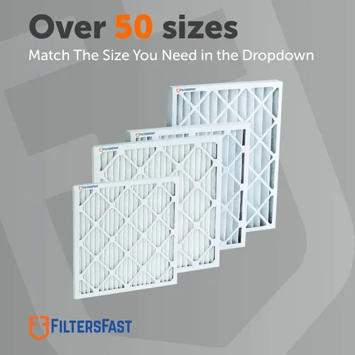 Vista 6 de Filters Fast Filtro de aire MERV 8 de 7.5 x 7.5 x 1, filtros de aire para horno de CA de 1 pulgada, fabricados en los Estados Unidos, tamaño real