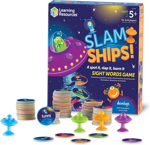 Vista 8 de Learning Resources Sight Word Swat Un juego de palabras de uso común - Tarjetas didácticas de fonética, juegos de mesa para niños, ortografía