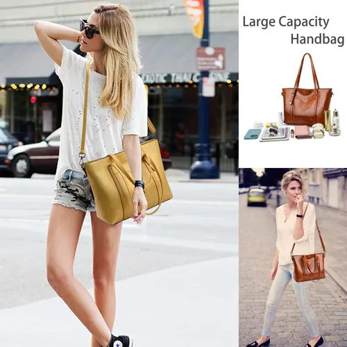 Vista 2 de Bolso de mano LoZoDo con asa para mujer, bolso de bandolera, bolso de compra