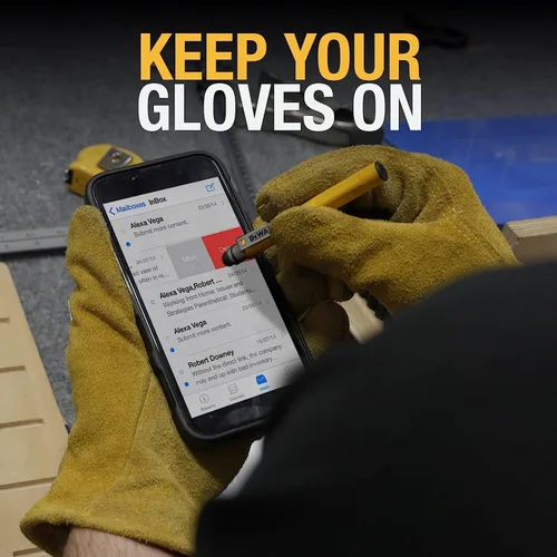 Vista 3 de DEWALT Lápiz de bolsillo mini resistente 3 en 1, lápices táctiles para iPad, lápices táctiles EDC, bolígrafo con punta táctil, punta de teclado