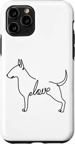 Vista 29 de Bull Terrier Love Bully Dog Love Single Line Art Sketch Case for iPhone 17