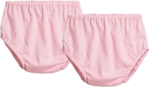 Vista 8 de City Threads Cotton Diaper Covers for Girls and Boys 2-Pack, Made in USA Baby Bloomers, Wear Over Disposable and Cloth