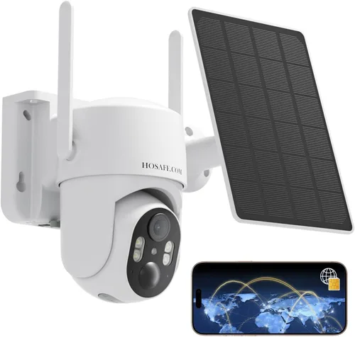 Vista 12 de Cámara de Seguridad Sin WIFI Sin Necesidad de Internet, Cámara de Seguridad Celular 4G LTE Inalámbrica para Exteriores, Cámara de Seguridad Solar