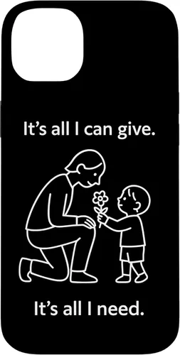 Vista 15 de Child Giving Flower to Parent Minimal Symbolic Love Design Case for iPhone 16