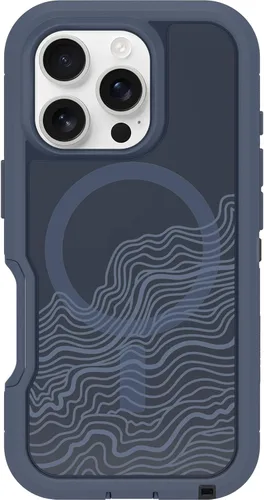 Vista 22 de OtterBox Funda transparente para iPhone 16 Defender Series XT - Azul claro
