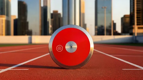 Vista 3 de RT Red Echo Discus 1.6k principiante 3.5 lbs Discus High School Discus Discus Discus 1.6k Boys Discus Track Discus. Lo mejor de su clase.