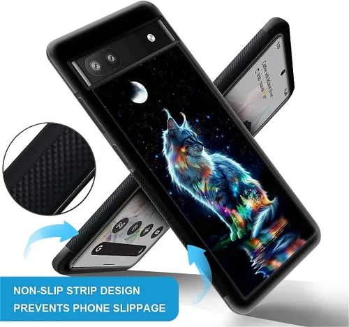 Vista 51 de Compatible con Google Pixel 4A 5G Mobile Case Creative Acrylic Panel trasero Silicona Protección Grip especialmente diseñado para Google Pixel 4A 5G