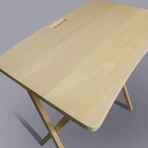Vista 7 de American Trails Arizona - Mesa plegable con madera maciza americana, natural
