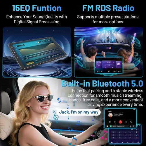Vista 7 de 5GWi-Fi 1280 * 800HD (sistema OTA de actualización en línea) Radio de coche estéreo para Jeep Patriot Compass 2010-2016 Carplay Andriod Auto, FM