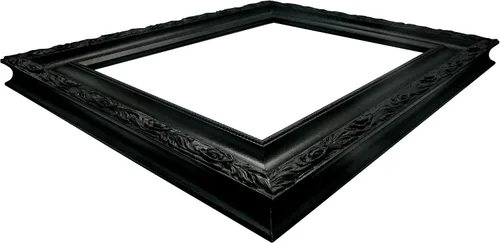 Vista 5 de ArtDirect Marco de madera ornamentado negro enmarcado personalizado de 12 x 12 pulgadas y tu foto o arte. Sube cualquier imagen y la imprimiremos