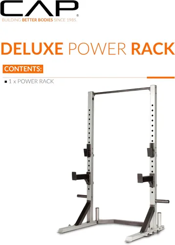 Vista 2 de CAP Barbell - Serie de colores FM-8000F Deluxe Power Rack Gris