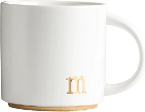 Vista 15 de COLLECTIVE HOME - Tazas de cerámica con monograma, tazas de café con inicial dorada de 15 onzas, elegantes tazas de té del alfabeto, elegante taza p