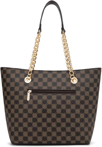 Vista 5 de Montana West Bolso de mano para mujer con asa superior con cadena