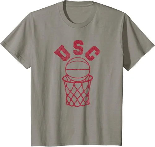 Vista 11 de USC USC Basketball Trojans - Camiseta de aro estilo retro de los años 80