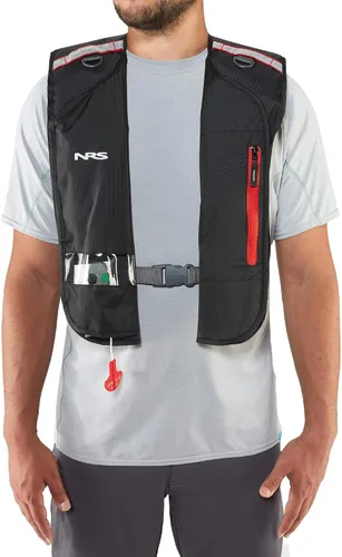 Vista 5 de NRS Otto Matik Chaleco salvavidas inflable (PFD), color negro, universal