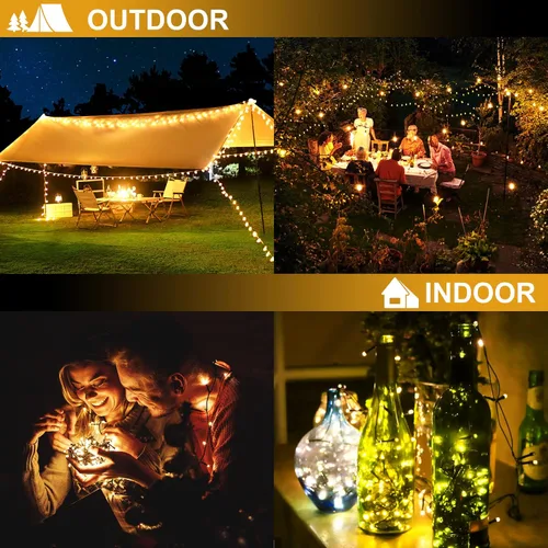 Vista 3 de Luces de cadena LED con función de temporizador