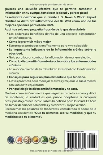 Vista 2 de Dieta Antiinflamatoria Combate la inflamación crónica y fortalece tu sistema inmunológico para prevenir enfermedades, perder peso y mejorar tu