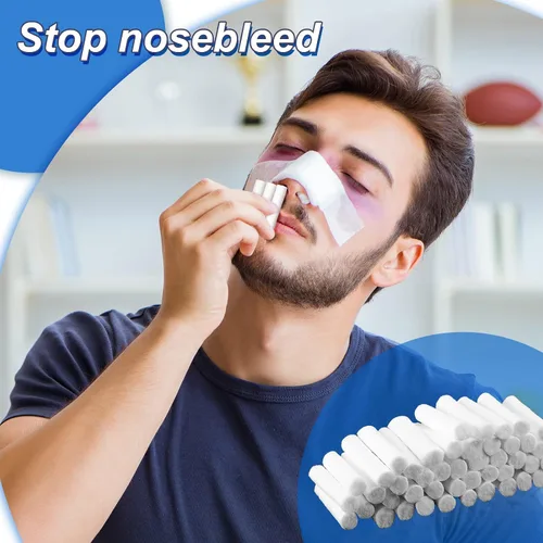 Vista 6 de 1000 rollos de gasa dental, almohadillas de algodón, buenas, tapones absorbentes para la nariz, rollos de algodón dental, bolas de hisopos