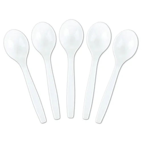 Vista 7 de Plasticpro Tenedores desechables de plástico blanco, utensilios pesados, paquete de 50