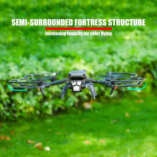 Vista 5 de Mavic 3 Pro Protector de hélice, protector de hélices extraíbles de liberación rápida para DJI Mavic 3 Pro, accesorios para drones, anillo