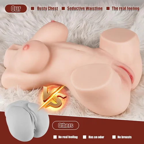 Vista 5 de Figura de torso de muñeca de acompañante para adultos de tacto suave de 15