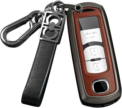 Vista 13 de ontto 2/3/4 Botones de la Llave del Coche Caso Inteligente Cubierta Llave Ajuste Para Mazda 2 3 5 6 8, Negro