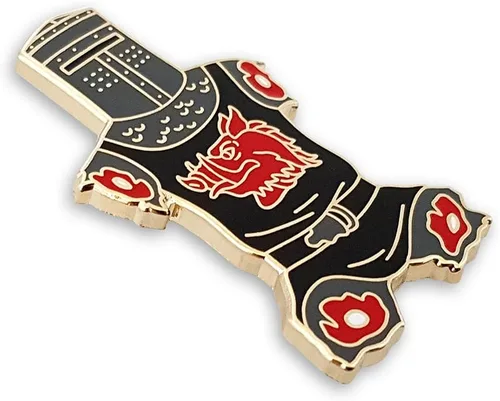Vista 2 de Pinsanity Black Knight "Just A Flesh Wound" broche de solapa esmaltado