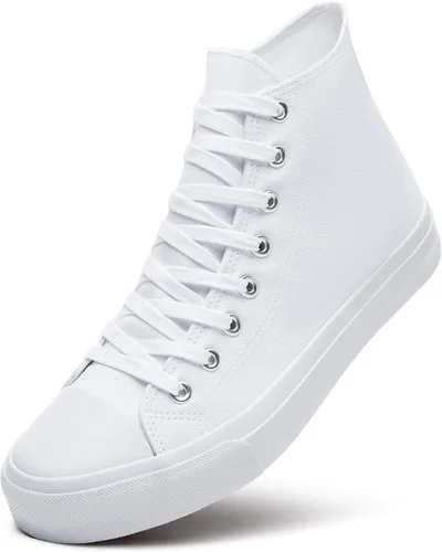 Vista 66 de ZGR Tenis de lona para hombre, con cordones, clásicos, casuales, para caminar
