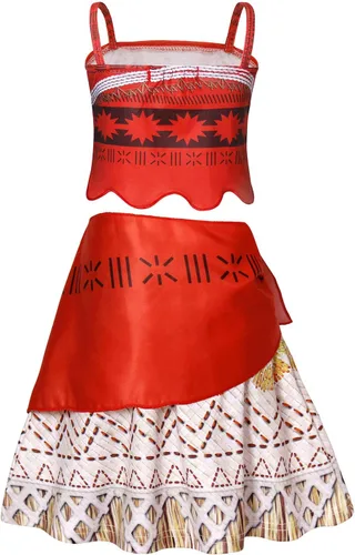 Vista 6 de COTRIO Vestido de princesa para niñas, disfraz de Halloween para niñas, disfraz de fiesta de cumpleaños, conjunto de 2 piezas con falda corta