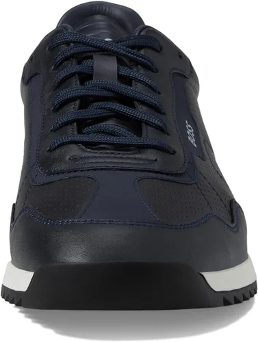 Vista 6 de HUGO BOSS Zapatillas Zayn de malla de cuero de perfil bajo para hombre