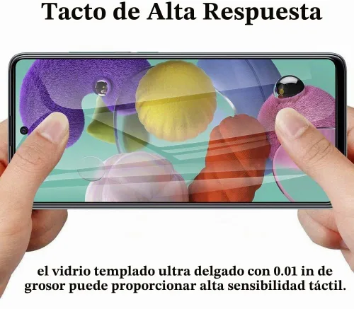 Vista 4 de [Paquete de 2] Protector de pantalla de privacidad de vidrio templado para Samsung Galaxy A53/A52/A51/S20 FE, película protectora antiespía 9H