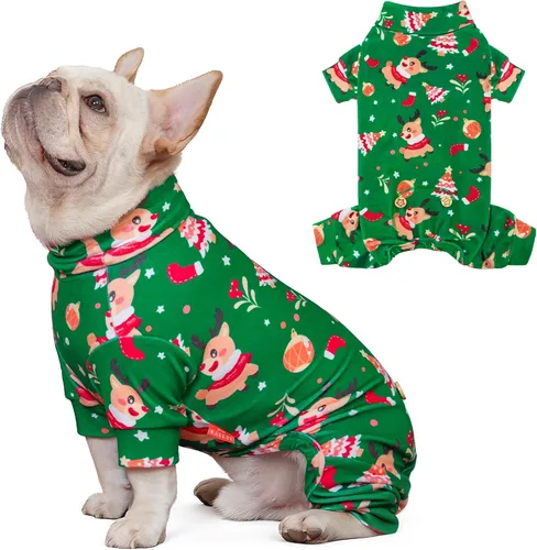 Vista 13 de KYEESE - Pijama de terciopelo para perros pequeños para uso diario, ardilla
