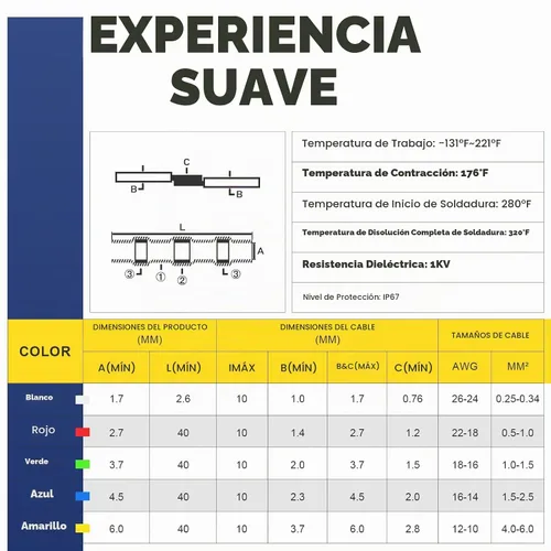 Vista 2 de haisstronica 50 conectores de alambre con sello de soldadura, impermeables, termorretráctiles, terminales para embarcaciones, electricidad