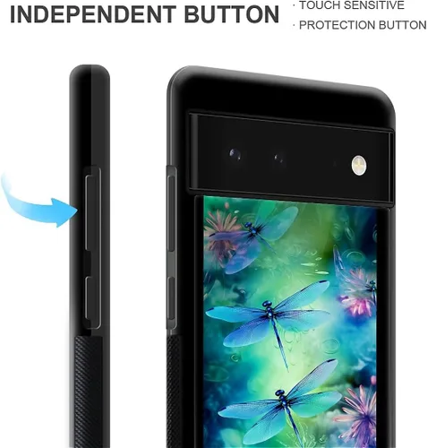 Vista 124 de Compatible con Google Pixel 4A 5G Mobile Case Creative Acrylic Panel trasero Silicona Protección Grip especialmente diseñado para Google Pixel 4A 5G