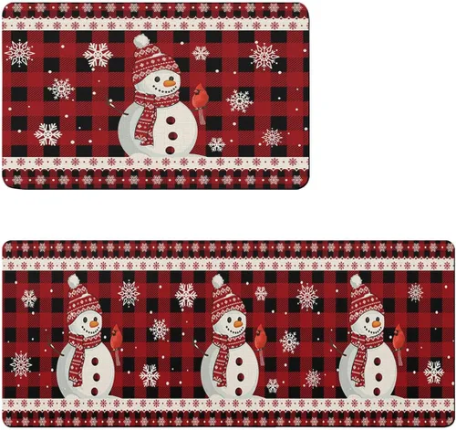Vista 7 de Tapete de baño con diseño de muñeco de nieve navideño para bañera, antideslizante, de secado rápido y absorbente, tierra de diatomeas, fregadero