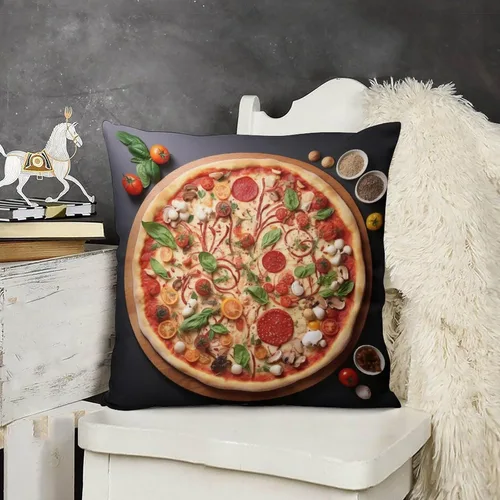 Vista 15 de Pots and Pans, Kitchen Clock and Cooking Art Velvet Square Decorative Throw Pillow Covers 12 "x12 Throw Pillow Covers for Outdoor Home Decor