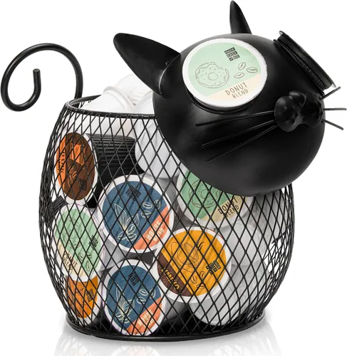 Vista 21 de Made Easy Kit Organizador de cestas de cápsulas de café, decoración útil, compatible con cápsulas Keurig K-Cup, decoración funcional de barra
