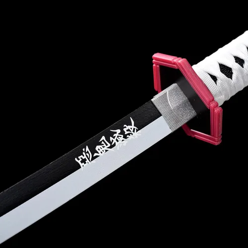 Vista 41 de ziqing Espada samurái de anime hecha a mano, espada Agatsuma Zenitsu, espada Kamado Tanjirou, espada Rengoku Kyoujurou de 41 pulgadas, varios