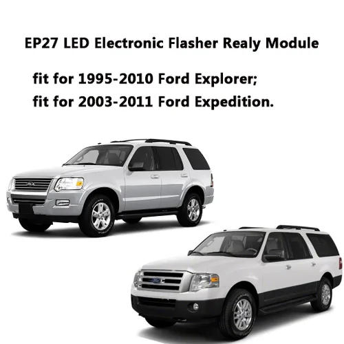 Vista 3 de Relé intermitente LED EP27 de 5 pines para Ford Explorer 1995-2010 Expedición 2003-2011 Excursión 2000-2005 Señal de giro electrónica LED