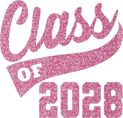 Vista 31 de Adhesivo de graduación para planchar en la clase de 2028, calcomanía para camiseta de secundaria, parche de graduación HTV para graduados