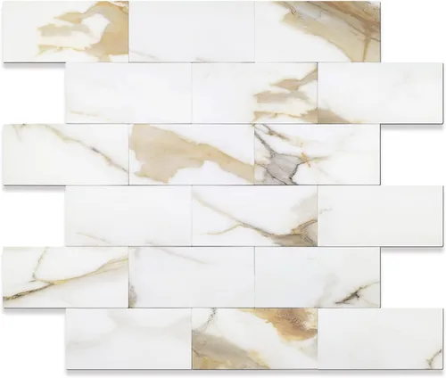 Vista 18 de STICKGOO 1/3 lámina de azulejos para despegar y pegar Subway, azulejos de cocina sin costuras de diseño pulido en rosa-beige eurásico