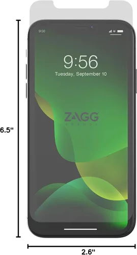 Vista 5 de ZAGG InvisibleShield Glass+ protector de pantalla, vidrio templado de alta definición fabricado para Iphone de Apple