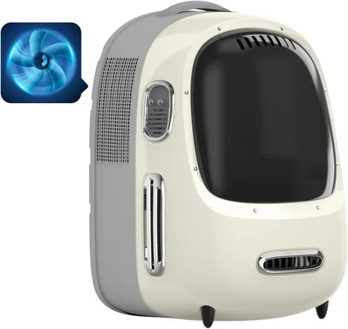 Vista 9 de PETKIT Mochila transportadora para gatos con ventilador incorporado y luz, mochila burbuja para mascotas aprobada por aerolíneas para gatitos
