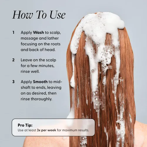 Vista 8 de Arey Shower Duo Juego de champú y acondicionador para lavado diario Retrasa + reduce los signos del envejecimiento del cabello gris Retiene